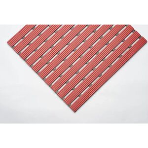 EHA Estera de PVC, por metro lin., superficie de paso de PVC duro, antideslizante, anchura 600 mm, rojo