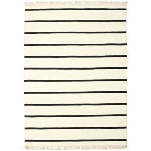 RugVista Dorri Stripe Alfombra - Blanco / Negro 140x200