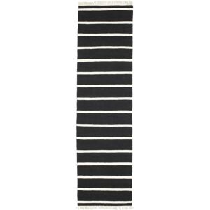 RugVista Dorri Stripe Alfombra - Negro / Blanco 80x300