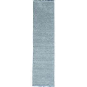 RugVista Handloom fringes Alfombra - Azul claro 80x300