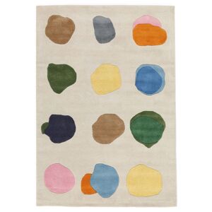 RugVista Stepping Stones Handtufted Alfombra - Blanco crudo / Multicolor 140x200