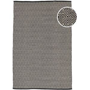 RugVista Diamond Alfombra - Negro / Blanco 160x230