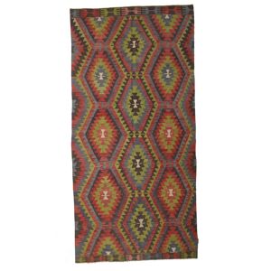 Anudada a mano . Origen: Turkey Kilim Vintage Turquía Alfombra 172x360