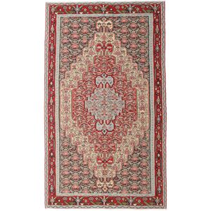 Anudada a mano . Origen: Persia / Iran Kilim Senneh Fine Alfombra 150x259