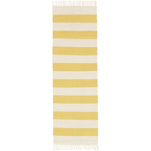 RugVista Cotton stripe Alfombra - Amarillo 80x250