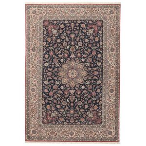 Anudada a mano . Origen: Persia / Iran Isfahan urdimbre de seda Alfombra 215x305