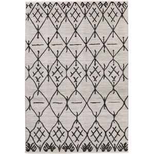 RugVista Atlas Mountain Alfombra - Negro / Blanco 140x200