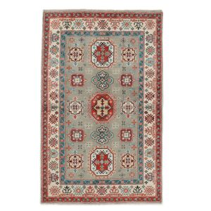 Anudada a mano . Origen: Afghanistan Kazak Fine Alfombra 93x148