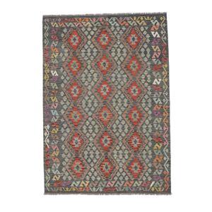 Anudada a mano . Origen: Afghanistan Kilim Afghan Old style Alfombra 179x255