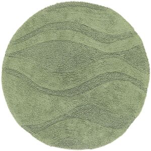 RugVista Breeze alfombrilla de baño - Verde  Ø 70