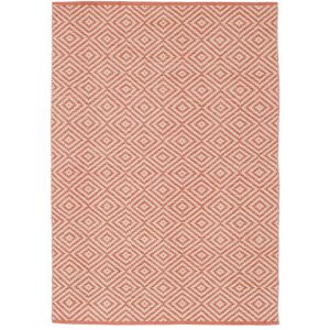 RugVista Solveig Alfombra - Rojo coral / Blanco 160x230