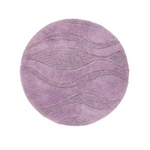 RugVista Breeze alfombrilla de baño - Violeta  Ø 90