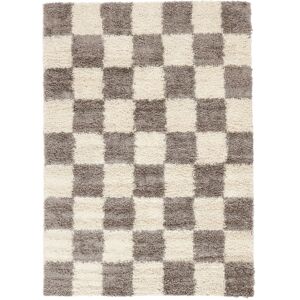 RugVista Chessie Alfombra - Greige / Blanco crudo 140x200