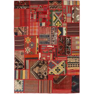 Anudada a mano . Origen: Persia / Iran Kilim Patchwork Alfombra 140x200