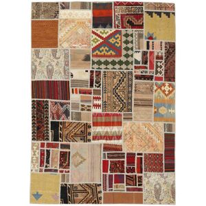 Anudada a mano . Origen: Persia Kilim Patchwork Alfombra 140x200