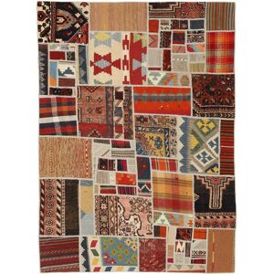 Anudada a mano . Origen: Persia Kilim Patchwork Alfombra 140x200