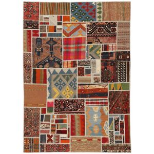 Anudada a mano . Origen: Persia Kilim Patchwork Alfombra 140x200