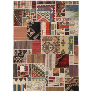 Anudada a mano . Origen: Persia Kilim Patchwork Alfombra 140x200