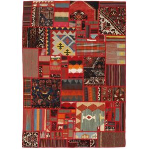 Anudada a mano . Origen: Persia Kilim Patchwork Alfombra 140x200