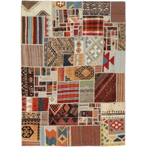 Anudada a mano . Origen: Persia Kilim Patchwork Alfombra 140x200