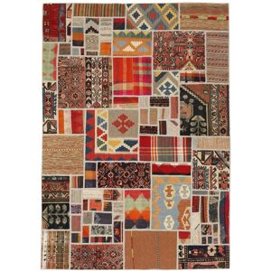 Anudada a mano . Origen: Persia Kilim Patchwork Alfombra 140x200