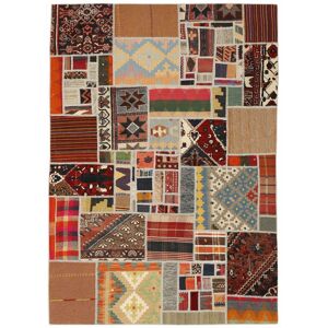 Anudada a mano . Origen: Persia Kilim Patchwork Alfombra 140x200