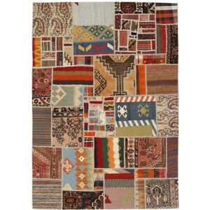 Anudada a mano . Origen: Persia Kilim Patchwork Alfombra 140x200