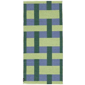 RugVista Checkson Alfombra - Verde 70x150