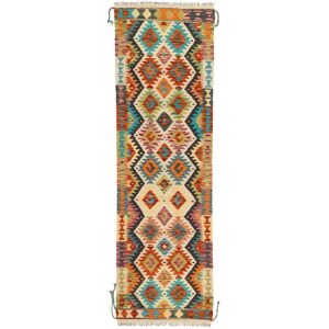 Anudada a mano . Origen: Afghanistan Kilim Afghan Old style Alfombra 63x207