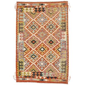 Anudada a mano . Origen: Afghanistan Kilim Afghan Old style Alfombra 98x151