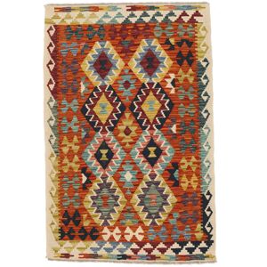 Anudada a mano . Origen: Afghanistan Kilim Afghan Old style Alfombra 100x154