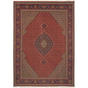 Anudada a mano . Origen: Persia / Iran Tabriz 50 Raj Alfombra 202x285