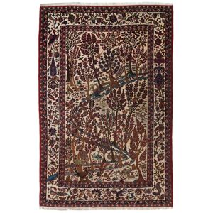 Anudada a mano . Origen: Persia / Iran Isfahan de seda urdimbre Alfombra 212x322