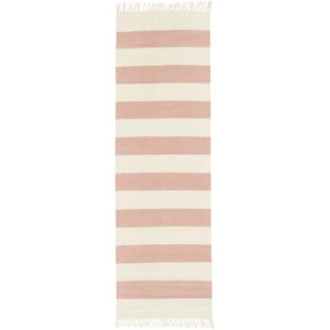 RugVista Cotton stripe Alfombra - Rosa 80x250