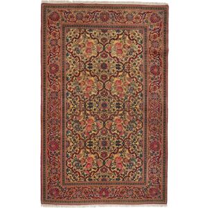 Anudada a mano . Origen: Persia / Iran Isfahan de seda urdimbre Alfombra 143x220