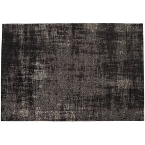 Maisons du Monde Alfombra vintage tejida en jacquard negro 200x290