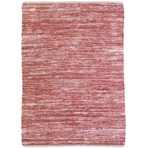 The Deco Factory Alfombra de piel trenzada rosa 160x230