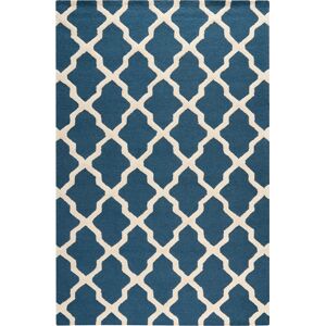 Safavieh Alfombra lana azul marino/beige 185 x 275