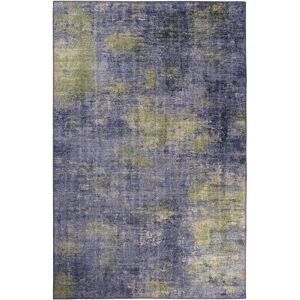 Wecon Home Alfombra plana estampado digital gris-azul y verde 120x170