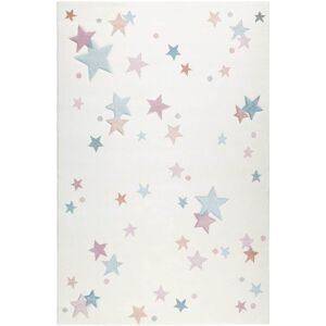 Esprit Alfombra infantil cielo estrellado blanco pastel con relieve 120x170