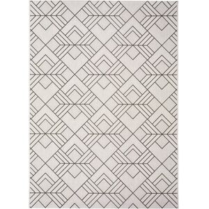 Atticgo Alfombra de exterior-interior en color blanco 120X170 cm