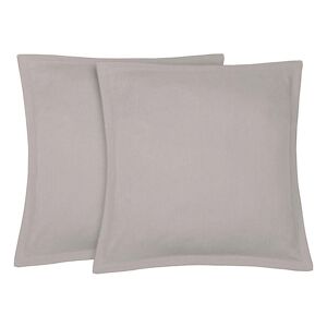 Febronie Fundas de almohada (x2) lino lavado 65x65 beige grisaceo