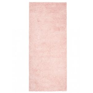 Tapiso Alfombra de pasillo dormitorio bebé rosa shaggy 70 x 400 cm