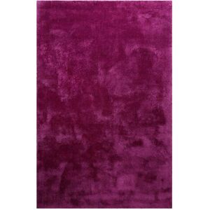 Homie Living Alfombra de pelo largo extrasuave fucsia 120x170