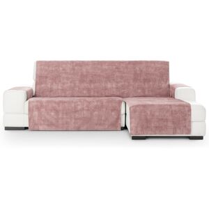 Vipalia Cubre sofá chaise longue derecho aterciopelado rosa 300-350 cm