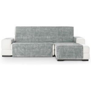 Vipalia Cubre sofá chaise longue derecho aterciopelado gris 300-350 cm