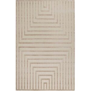 Esprit Alfombra interior/exterior con relieve beige  200x290