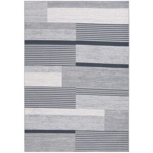 Safavieh Alfombra poliéster gris/negro marfil 160 x 230