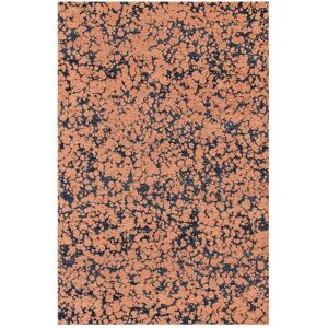 Novatrend Alfombra de salón moderna de tejido naranja 140x200 cm