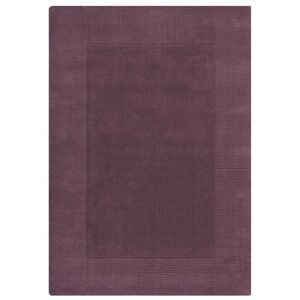Novatrend Alfombra de lana lisa salón púrpura 160x230 cm